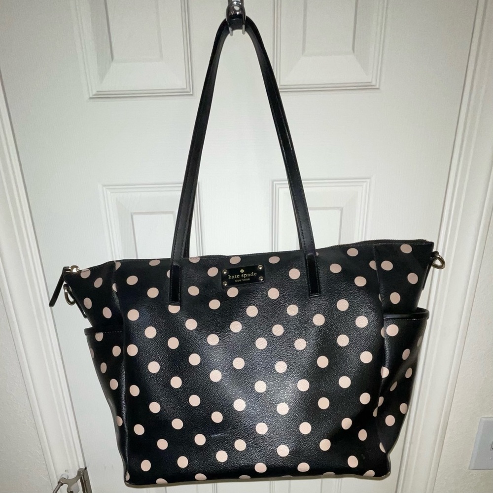 Kate spade polka dot diaper bag